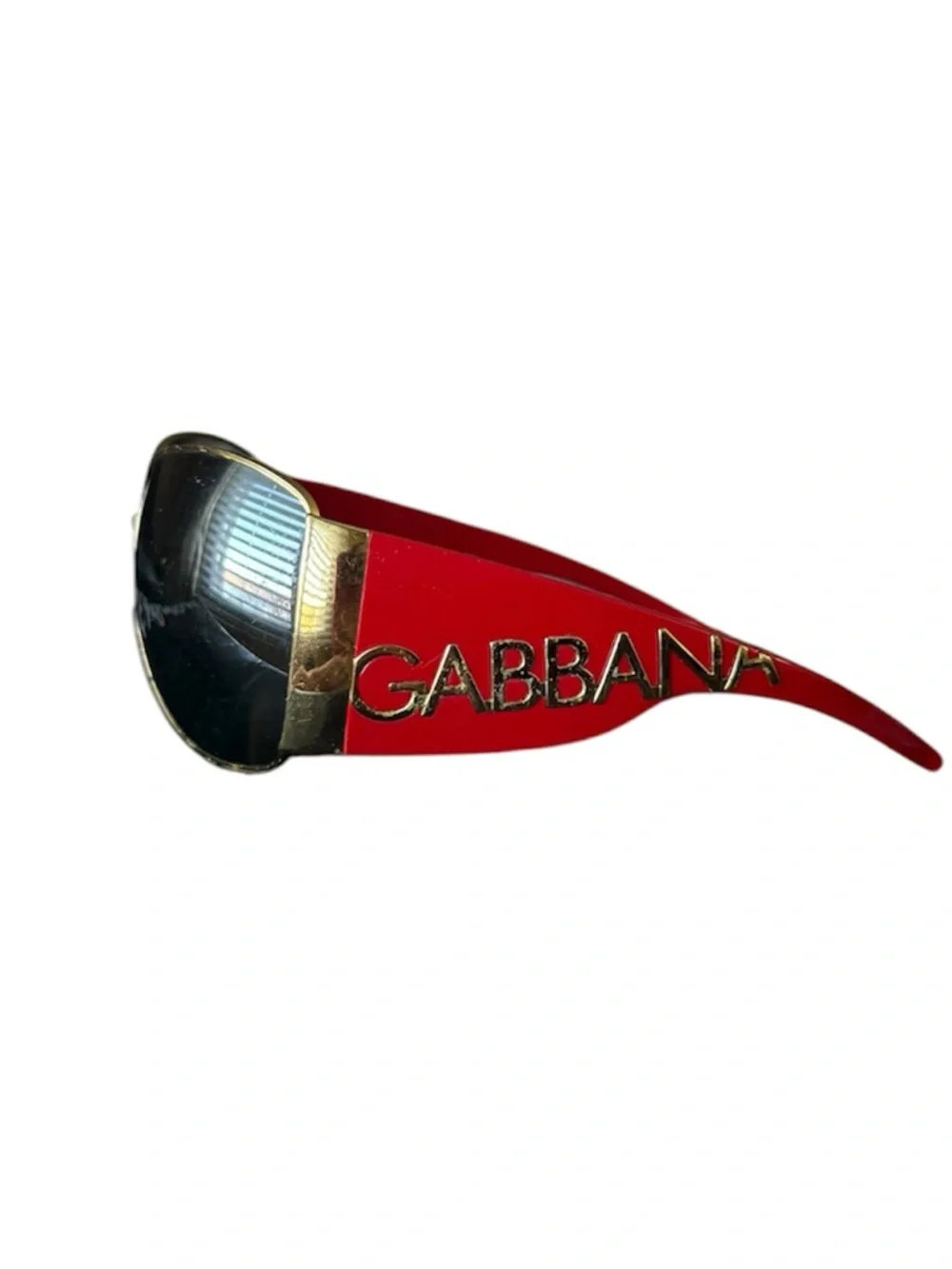 Dolce and Gabbana Y2K red & gold sunglasses vintage - Picture 4 of 7